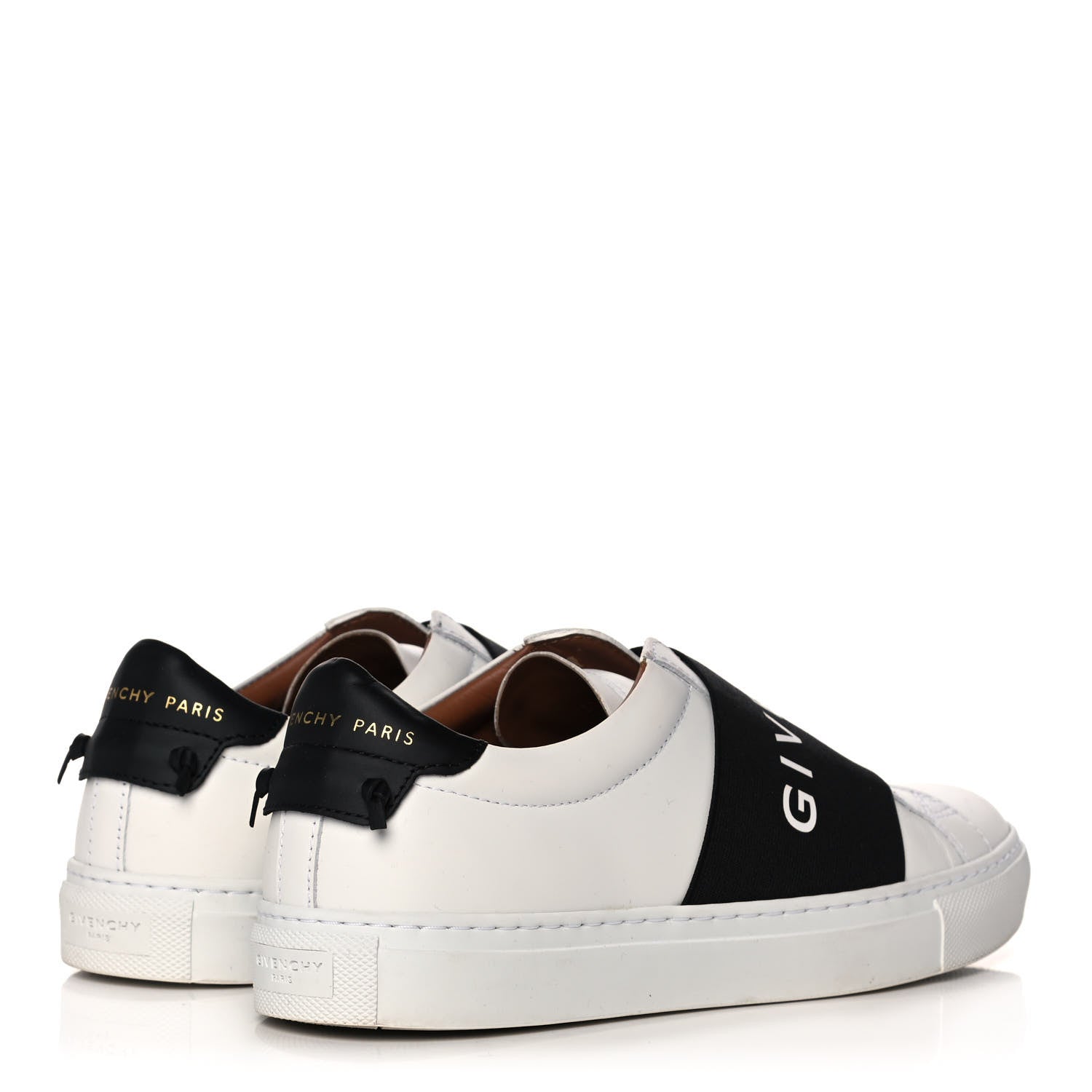 Givenchy Calfskin Band Logo Womens Urban Street Sneakers 36 White Black 4 of 10