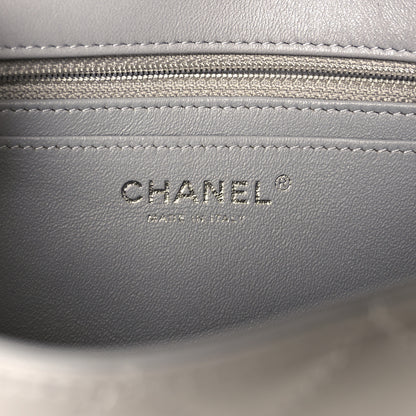 Chanel Lambskin Quilted Mini Rectangular Flap Grey 6 of 12