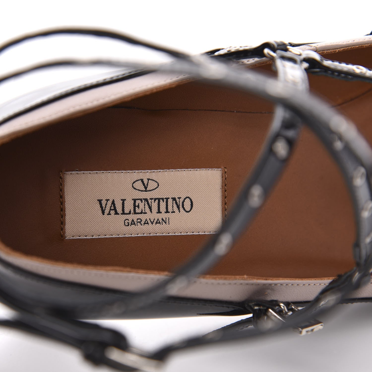 Valentino Garavani Patent Love Latch 50mm Pumps 39.5 Black Poudre 7 of 9