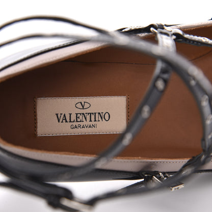 Valentino Garavani Patent Love Latch 50mm Pumps 39.5 Black Poudre 7 of 9