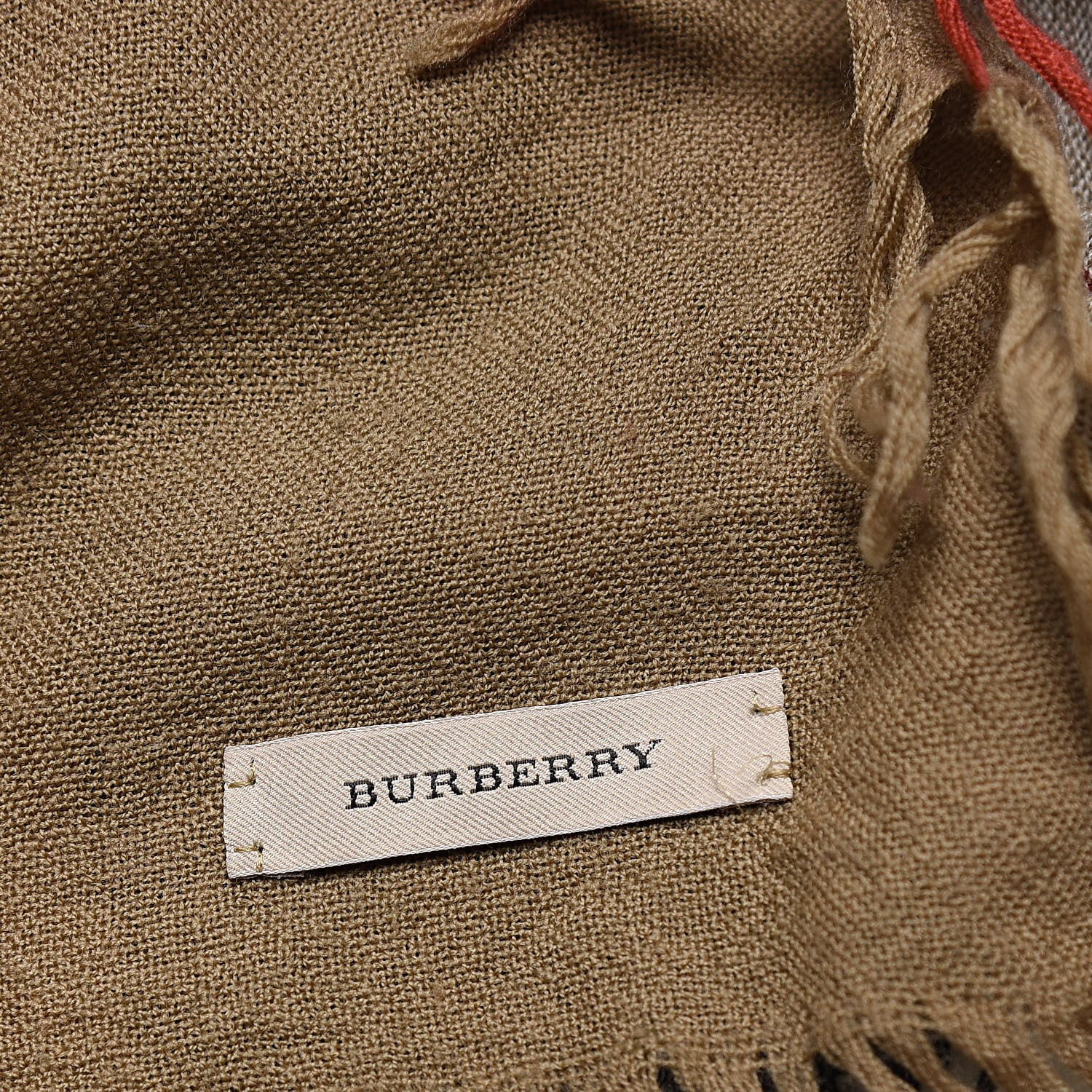 Burberry Merino Wool House Check Scarf Brown 3 of 3