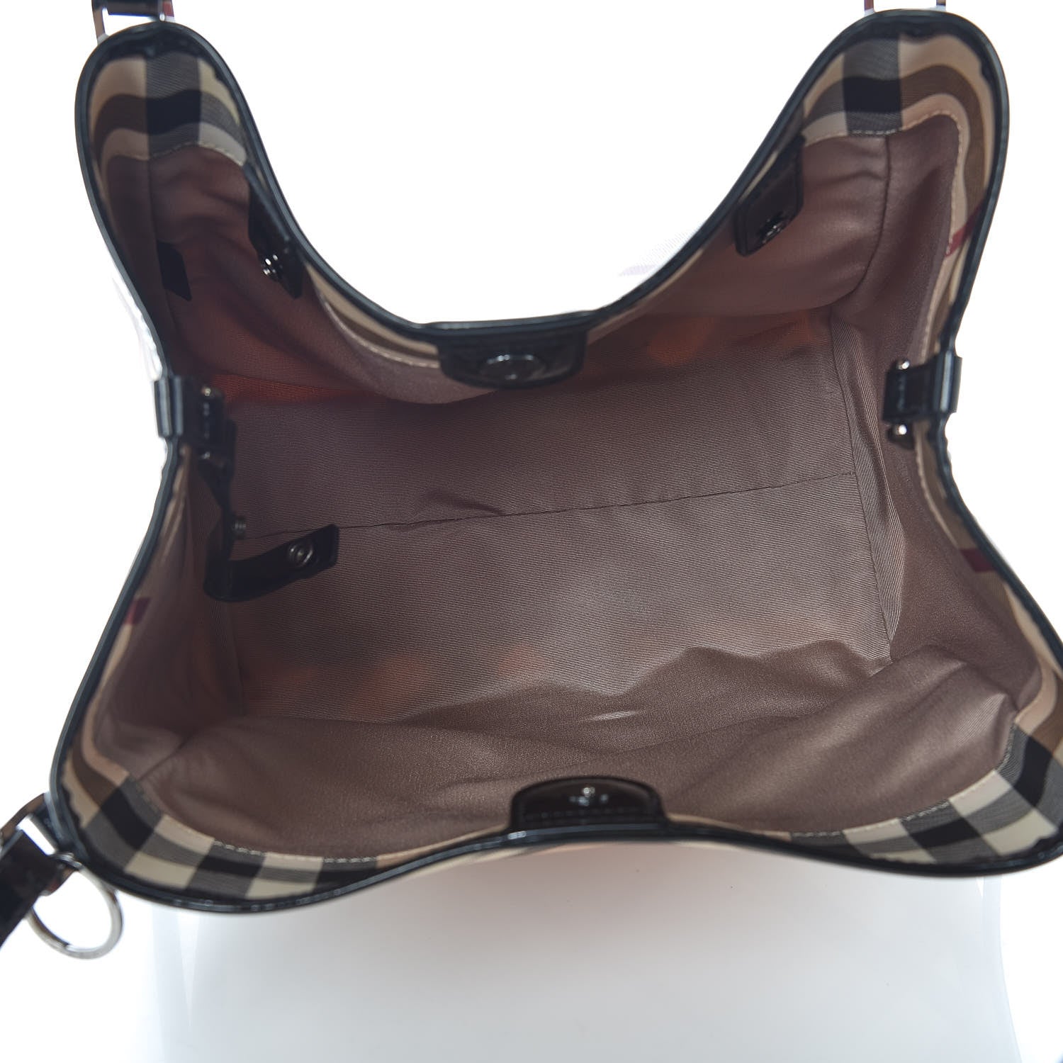 Burberry Nova Check Small Canterbury Tote Black 8 of 10