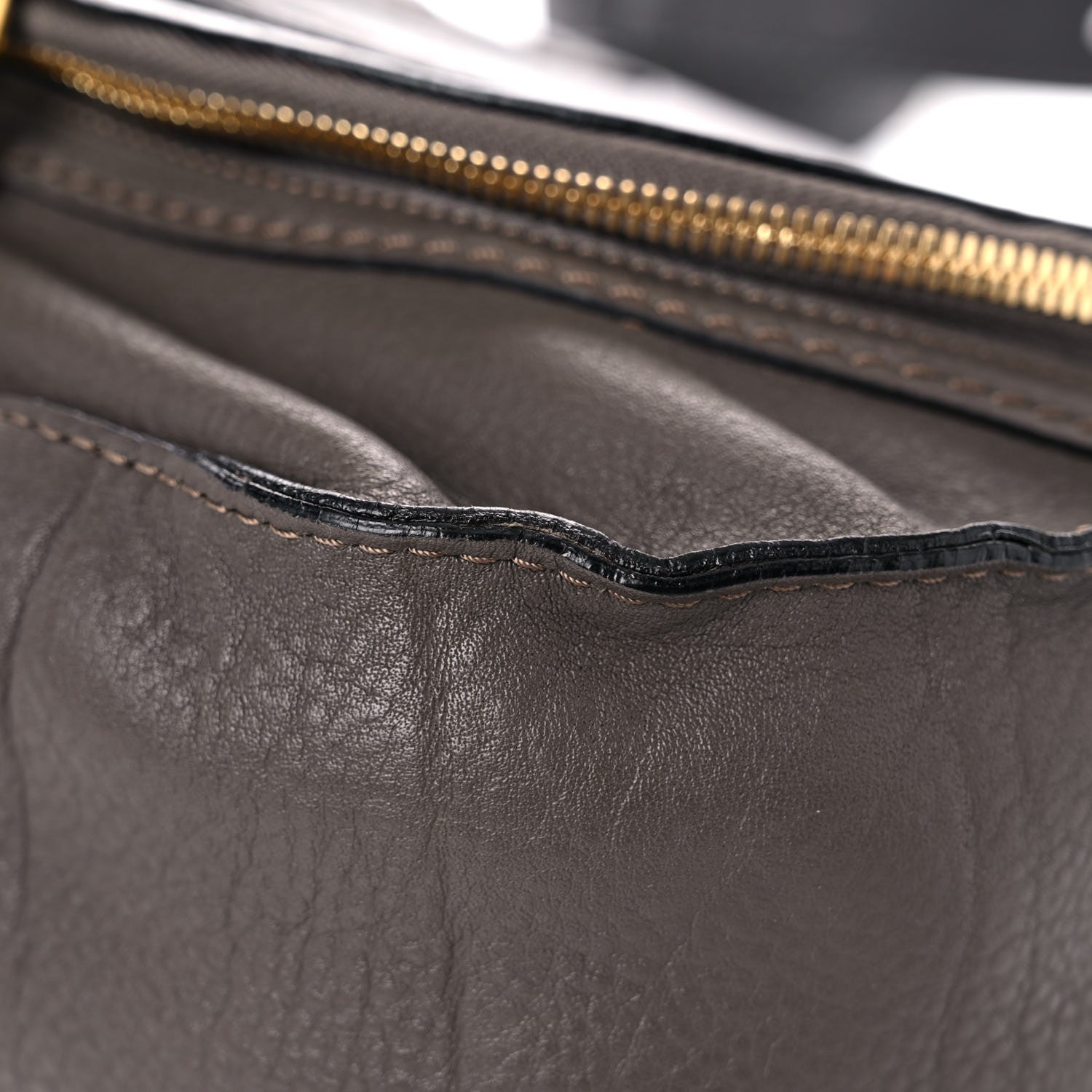 Chloe Calfskin Medium Marcie Round Zip Crossbody Ash 10 of 20