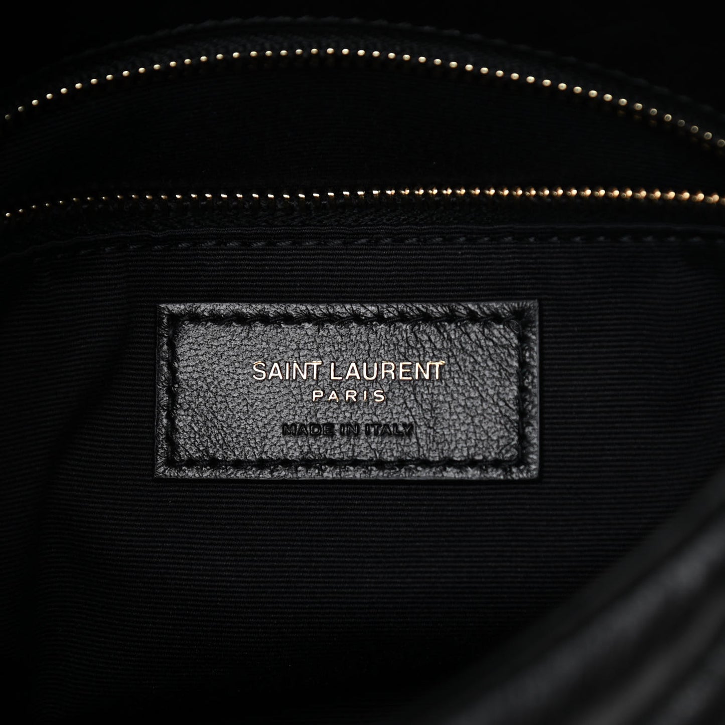 Lambskin Quilted Toy Loulou Puffer Monogram Chain Satchel Black