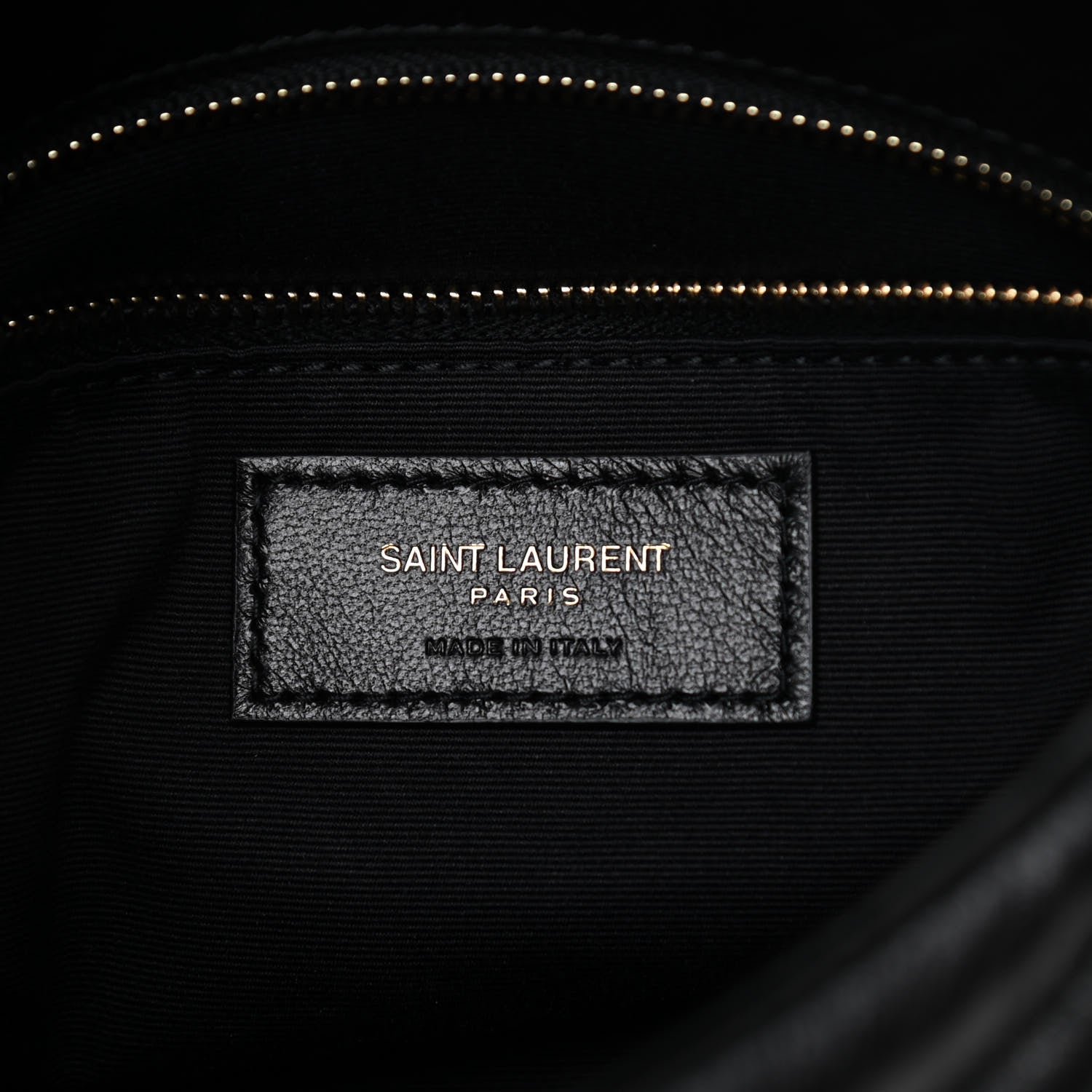 Saint Laurent Lambskin Quilted Toy Loulou Puffer Monogram Chain Satchel Black 6 of 10