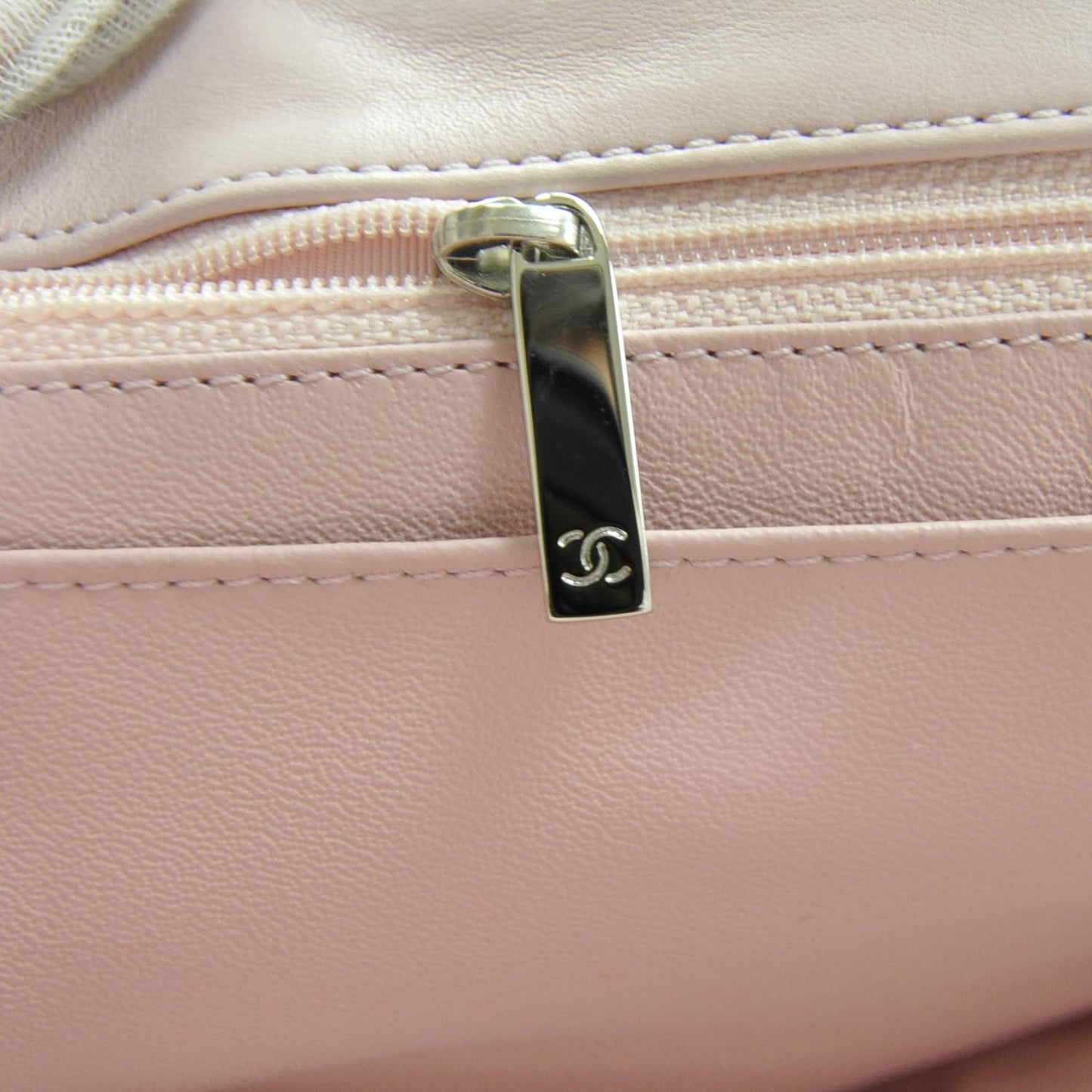 Lambskin Quilted Jumbo Flap Light Pink SHW