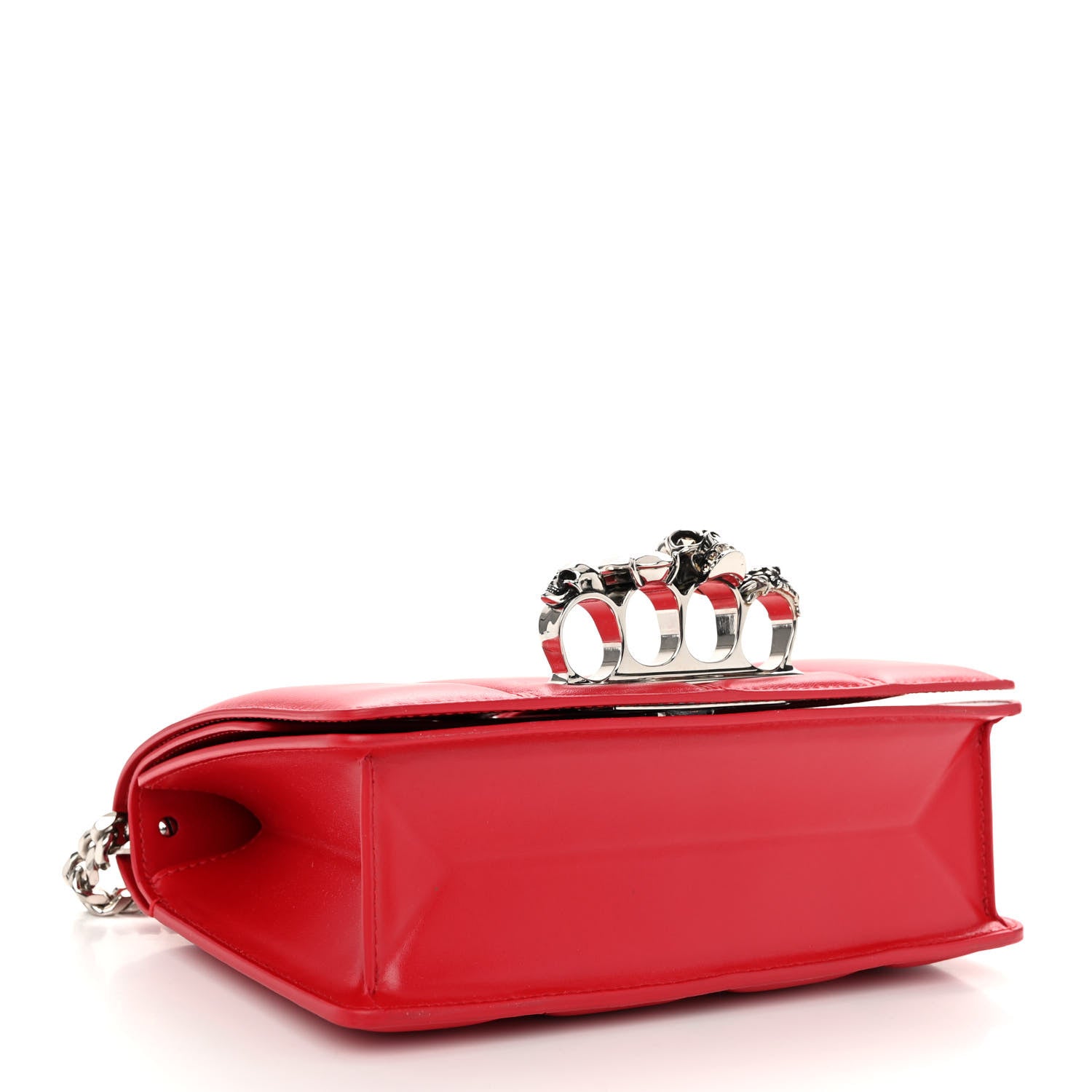 Alexander McQueen Calfskin Small Slash Bag Welsh Red 4 of 9