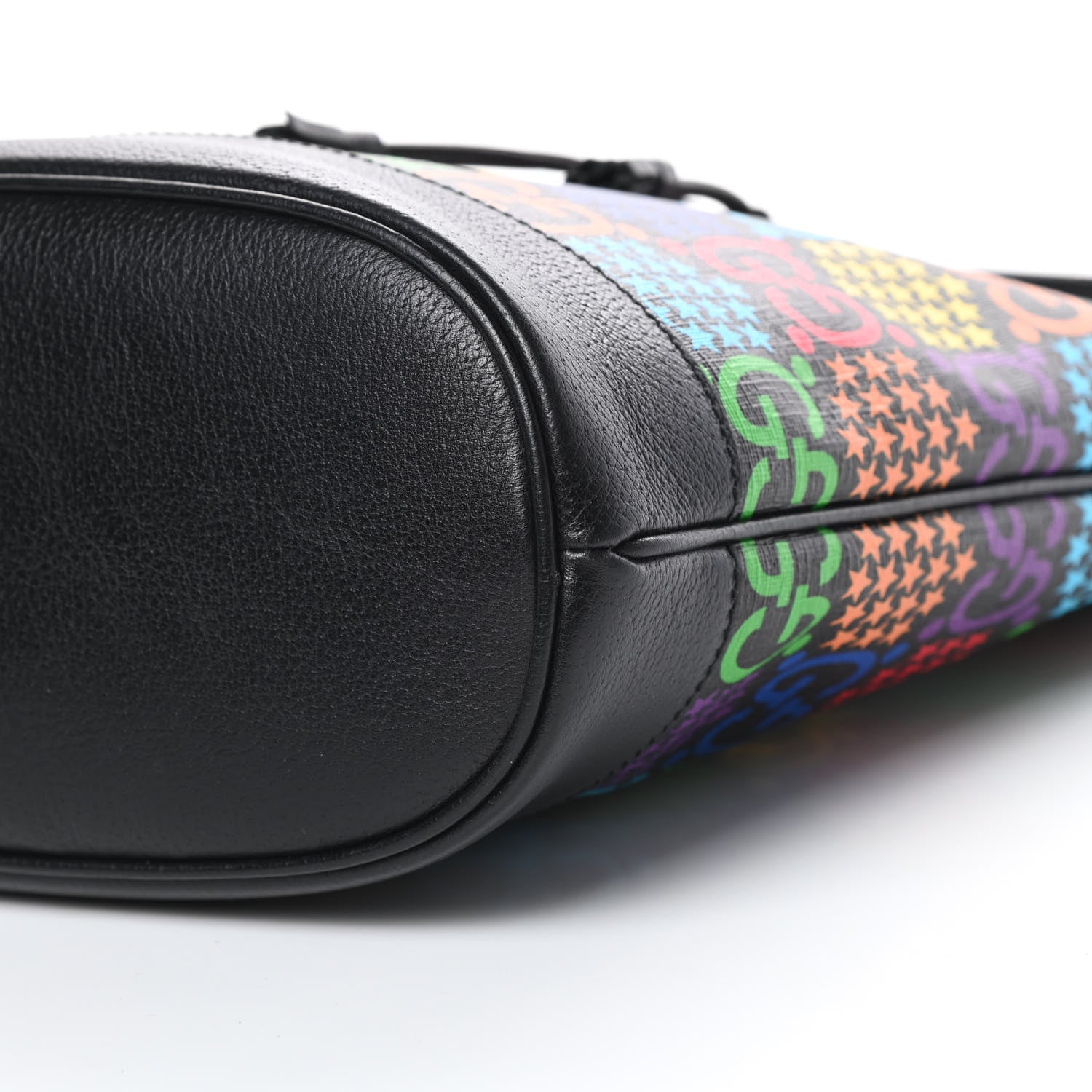 Gucci GG Supreme Monogram Psychedelic Bucket Bag Black 10 of 10