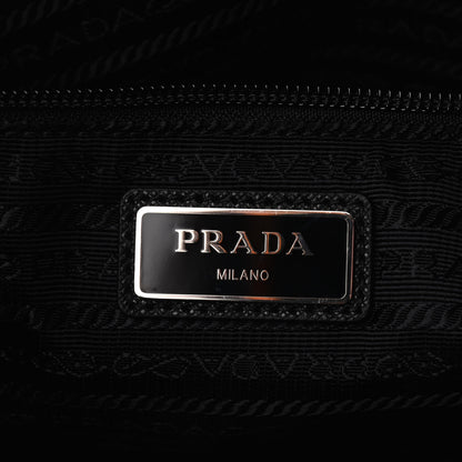 Prada Nylon Vela Flat Messenger Bag Black 6 of 9