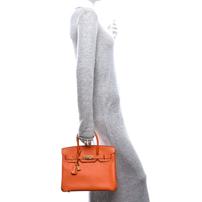 Hermes Epsom Birkin 30 Orange 2 of 15
