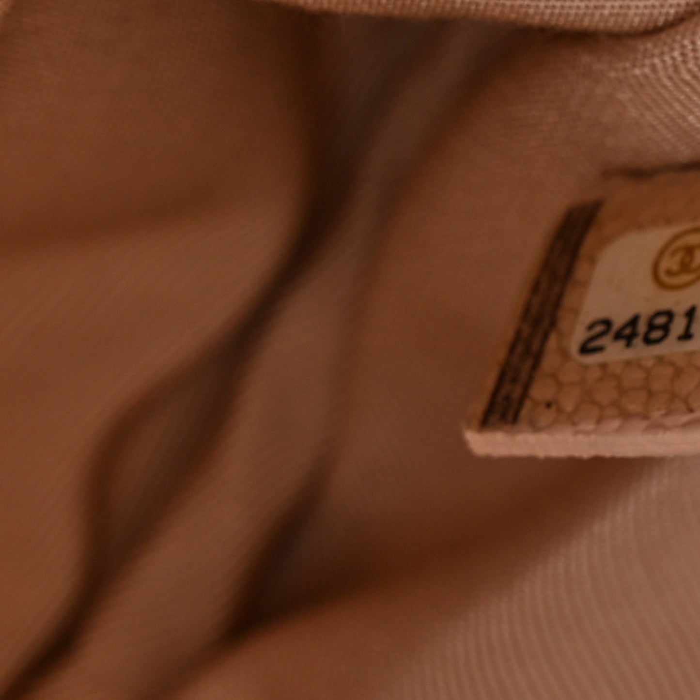 Caviar Chevron Quilted Large Cosmetic Case Light Pink