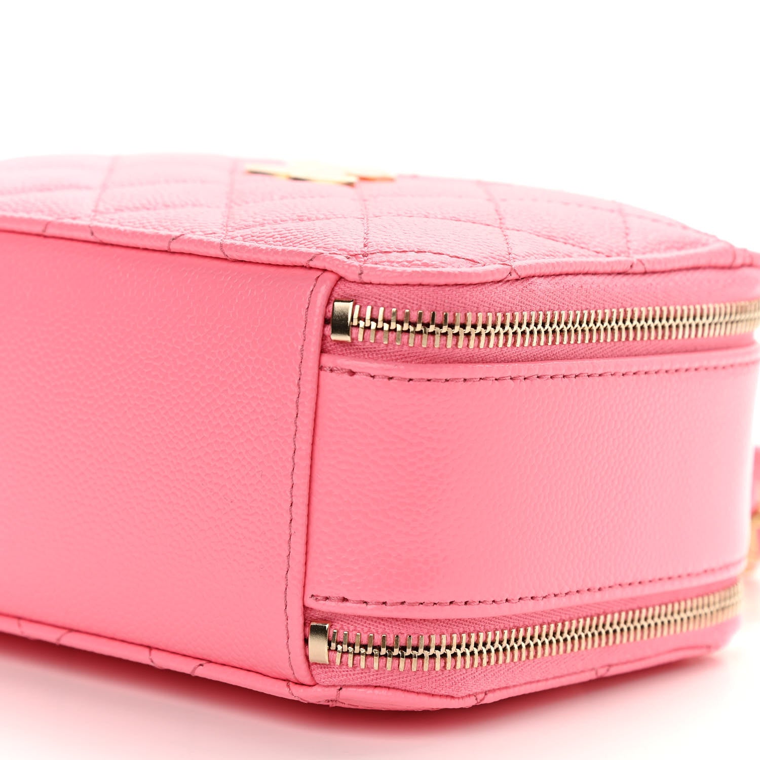 Chanel Caviar Quilted Pick Me Up Mini Vanity Case Pink 11 of 13