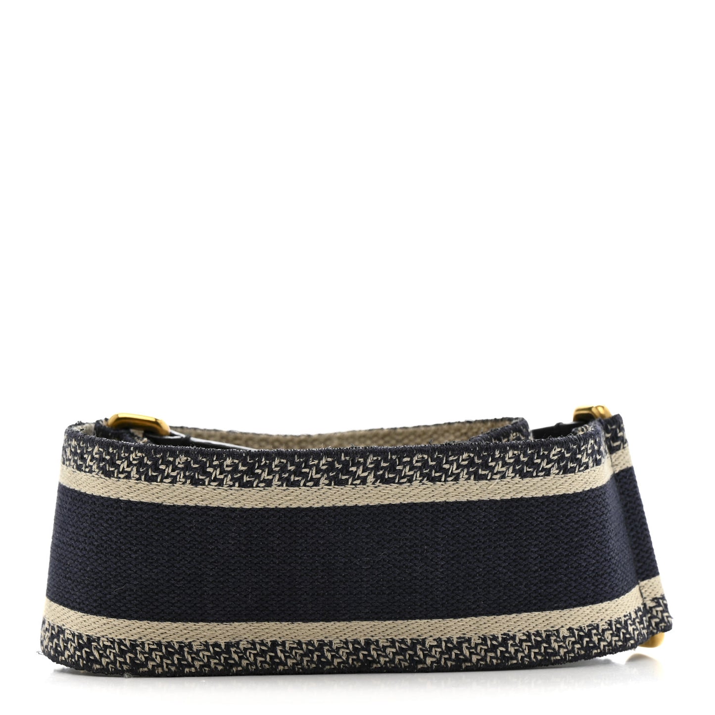 Canvas Embroidered Shoulder Strap Blue