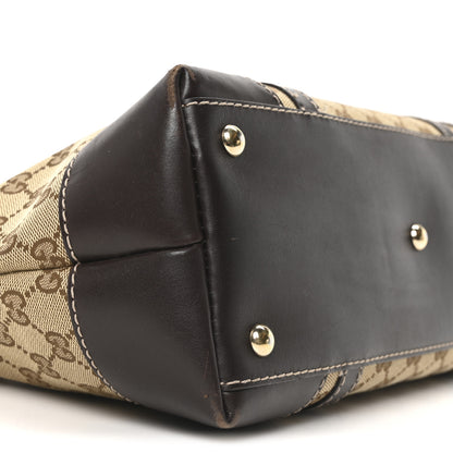 Gucci Monogram Small Lovely Heart Tote Dark Brown 9 of 10