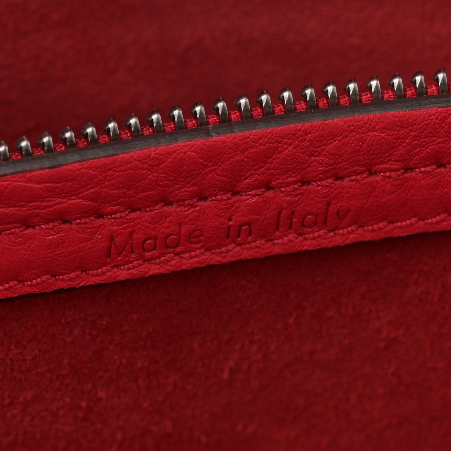 Celine Grained Baby Calfskin Medium Phantom Luggage Vermillion 7 of 11