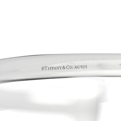 Tiffany Sterling Silver Return to Tiffany Narrow Circle Edge Cuff Bracelet 4 of 4