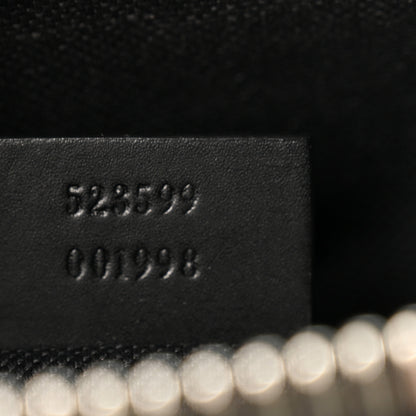 Gucci GG Supreme Monogram Web Small Flat Messenger Bag Black Grey 7 of 10