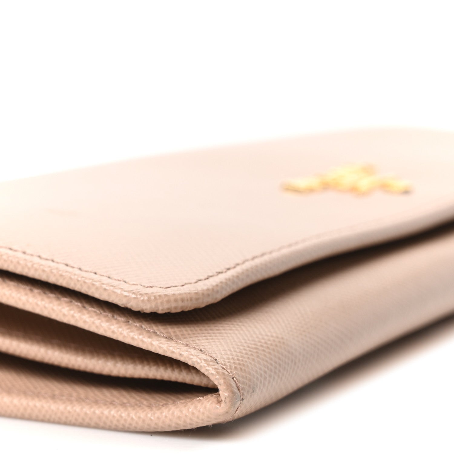 Prada Saffiano Metal Continental Flap Wallet Cammeo 8 of 9
