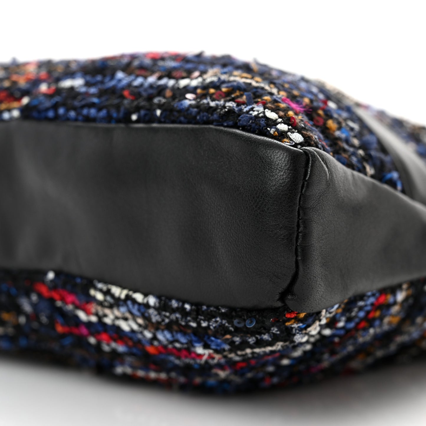 Tweed Lambskin Small Girl Bag Multicolor Black