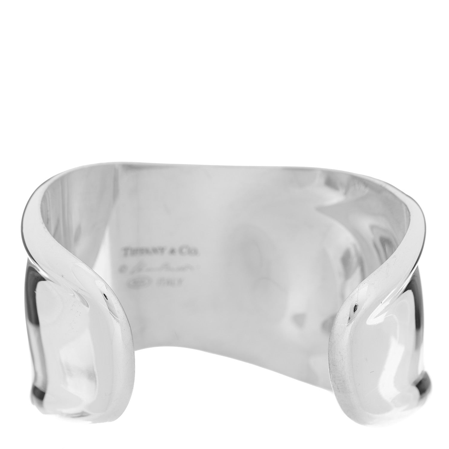 Tiffany Sterling Silver Small Elsa Peretti Right Wrist Bone Cuff Bracelet 2 of 3