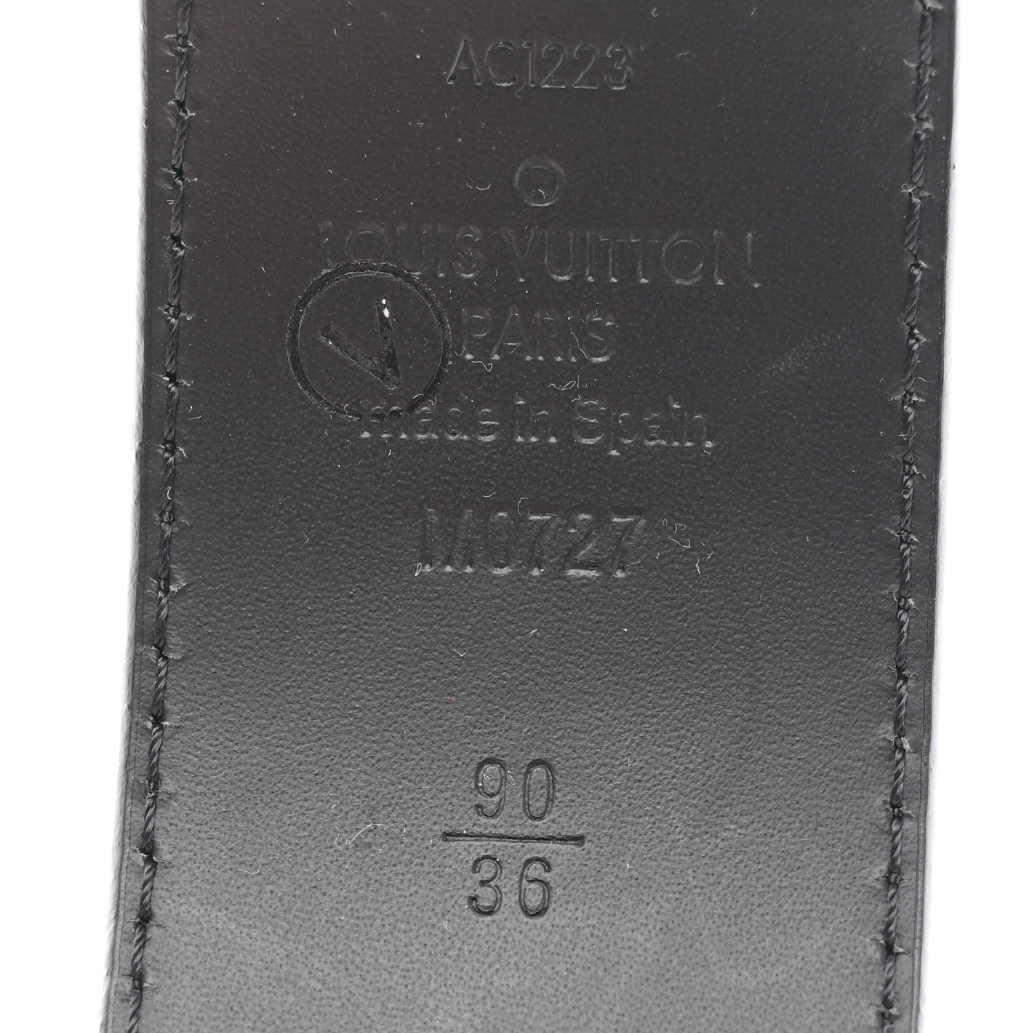 Louis Vuitton Calfskin Monogram 40mm LV Light Reversible Belt 90 36 Black 3 of 5