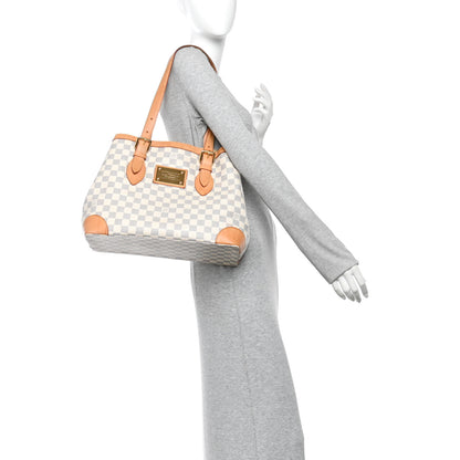 Louis Vuitton Damier Azur Hampstead MM 2 of 11