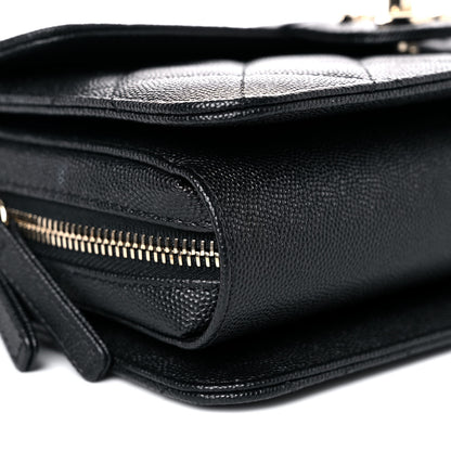 Chanel Caviar Quilted Large Like A Wallet Flap Black 5 of 11