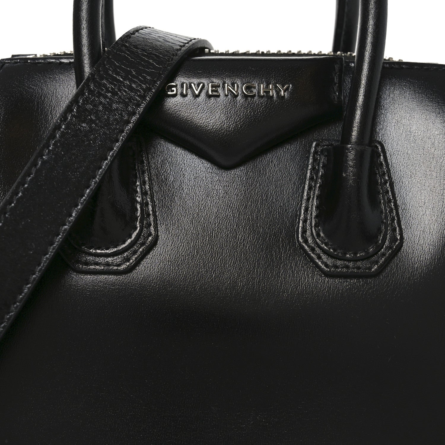 Givenchy Shiny Lord Calfskin Mini Antigona Black 8 of 10