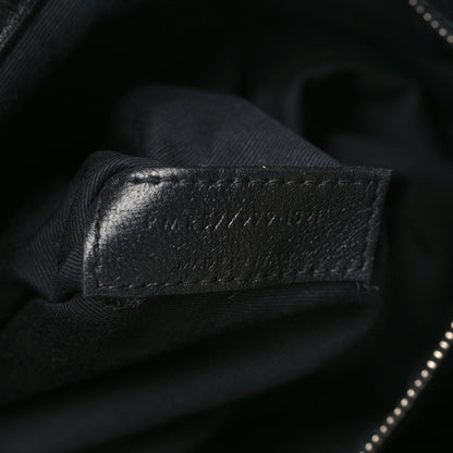 Saint Laurent Crinkled Calfskin Matelasse Monogram Medium Niki Shopper Tote Black 7 of 9