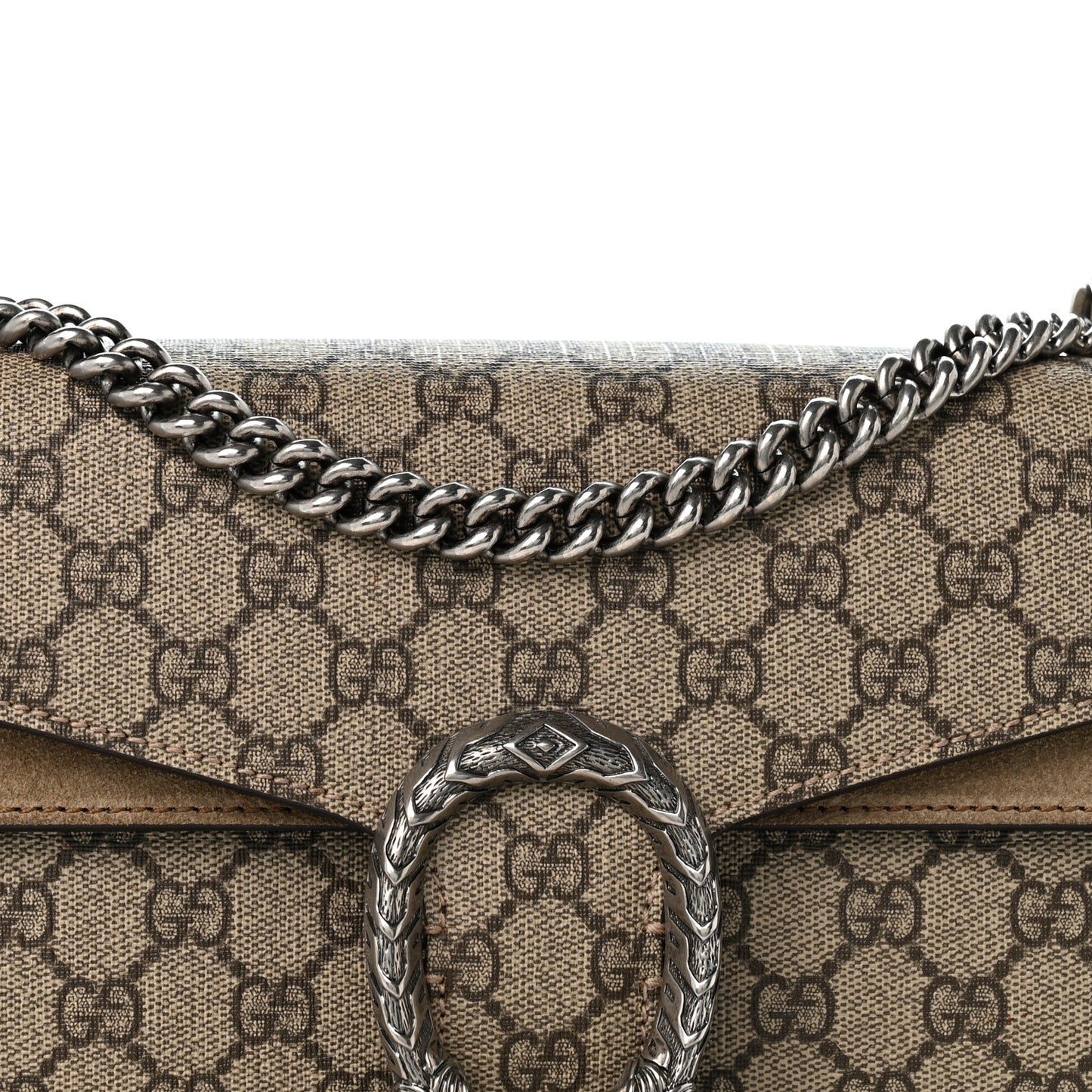 GG Supreme Monogram Small Dionysus Shoulder Bag Taupe