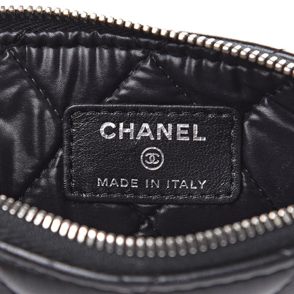 Chanel Lambskin Quilted Small Cosmetic Case Black 6 of 7