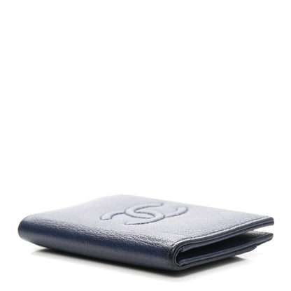 Chanel Lambskin Timeless CC Timeless Card Holder Wallet Navy 4 of 13