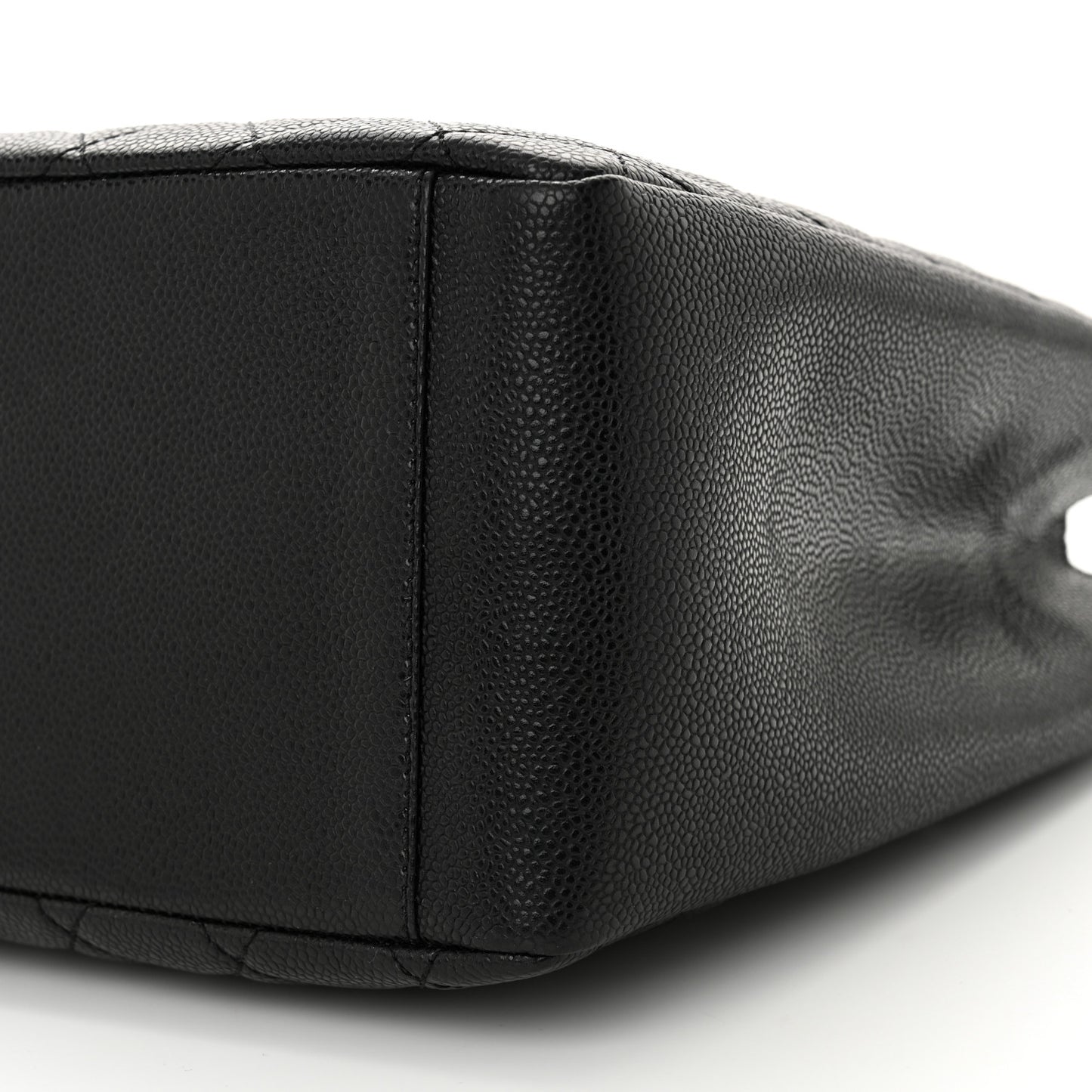 Caviar Quilted Grand Shopping Tote GST Black