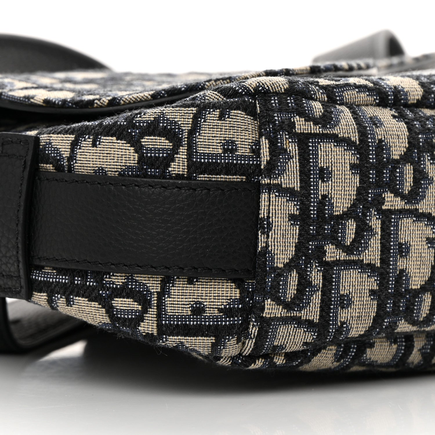 Christian Dior Oblique Mini Soft Saddle Bag Beige Black 8 of 12