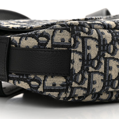Christian Dior Oblique Mini Soft Saddle Bag Beige Black 8 of 12