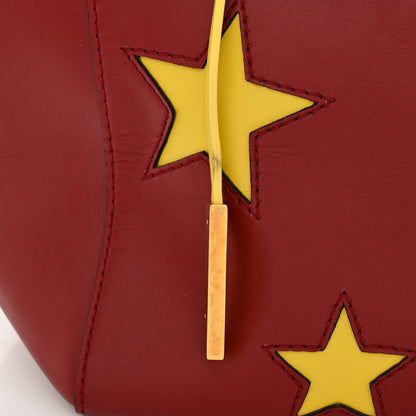 Stella McCartney Eco Alter Nappa Star Embossed Cavendish Boston Bordeaux Yellow 12 of 13