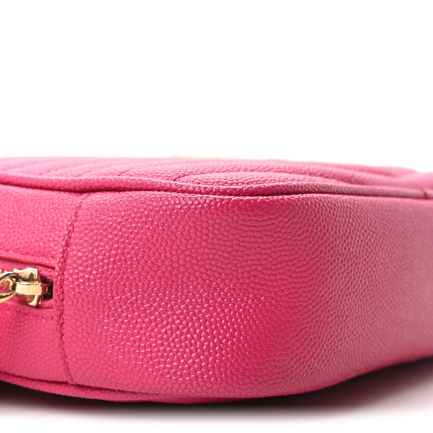 Saint Laurent Grain De Poudre Matelasse Monogram Mini Lou Camera Bag Fuchsia 9 of 10