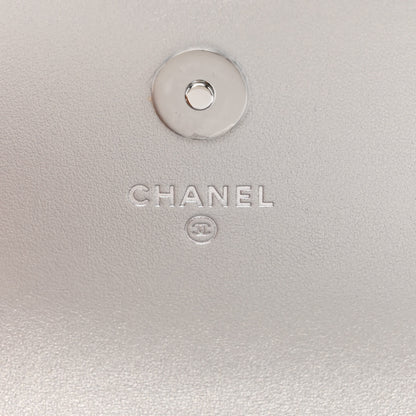 Chanel Metallic Goatskin Quilted Star Flap Waist Belt Bag Silver 6 of 13