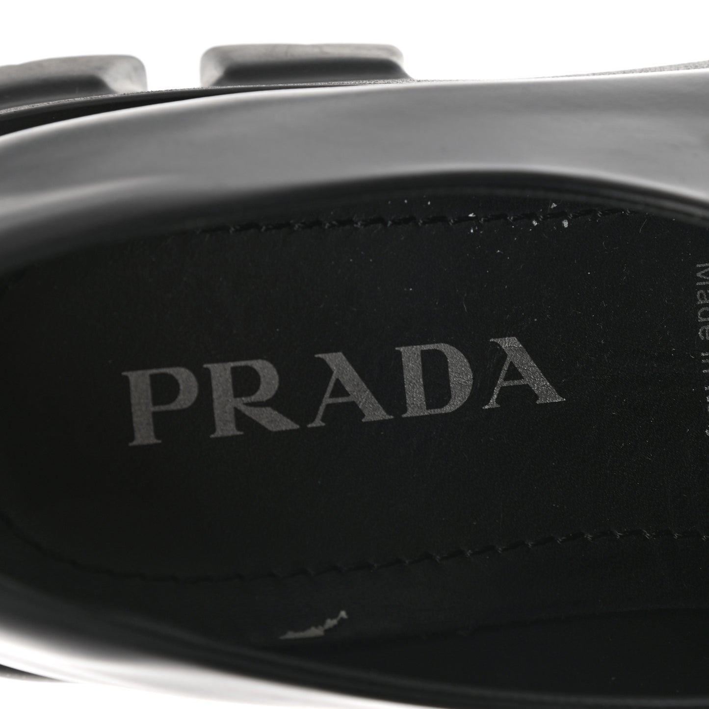 Spazzolato Rois Metal Triangle Logo Monolith 55mm Loafers 41 Black
