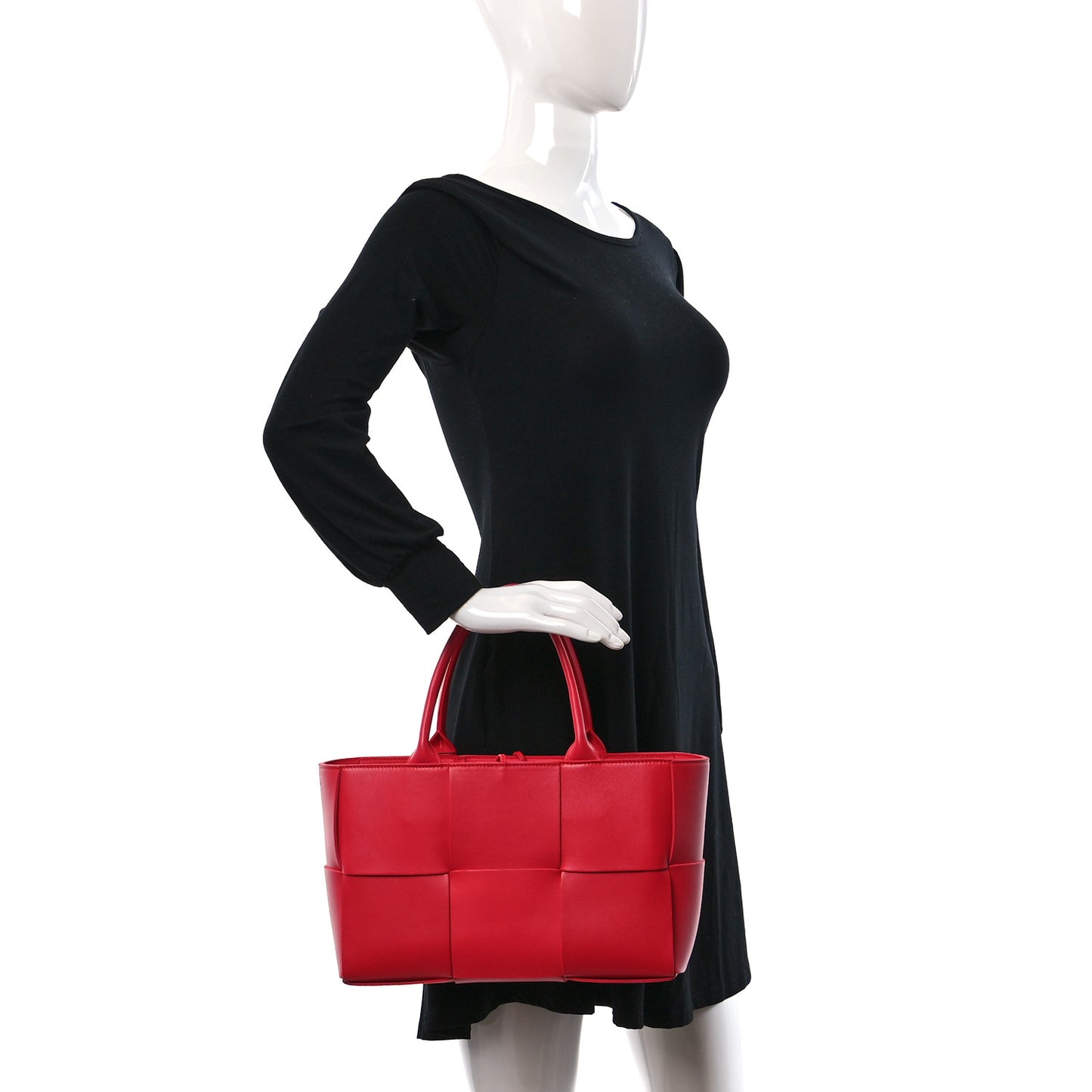 Nappa Maxi Intrecciato Small Arco Tote Firework