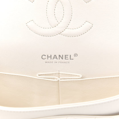 Chanel Lambskin Quilted Medium Double Flap White 6 of 11