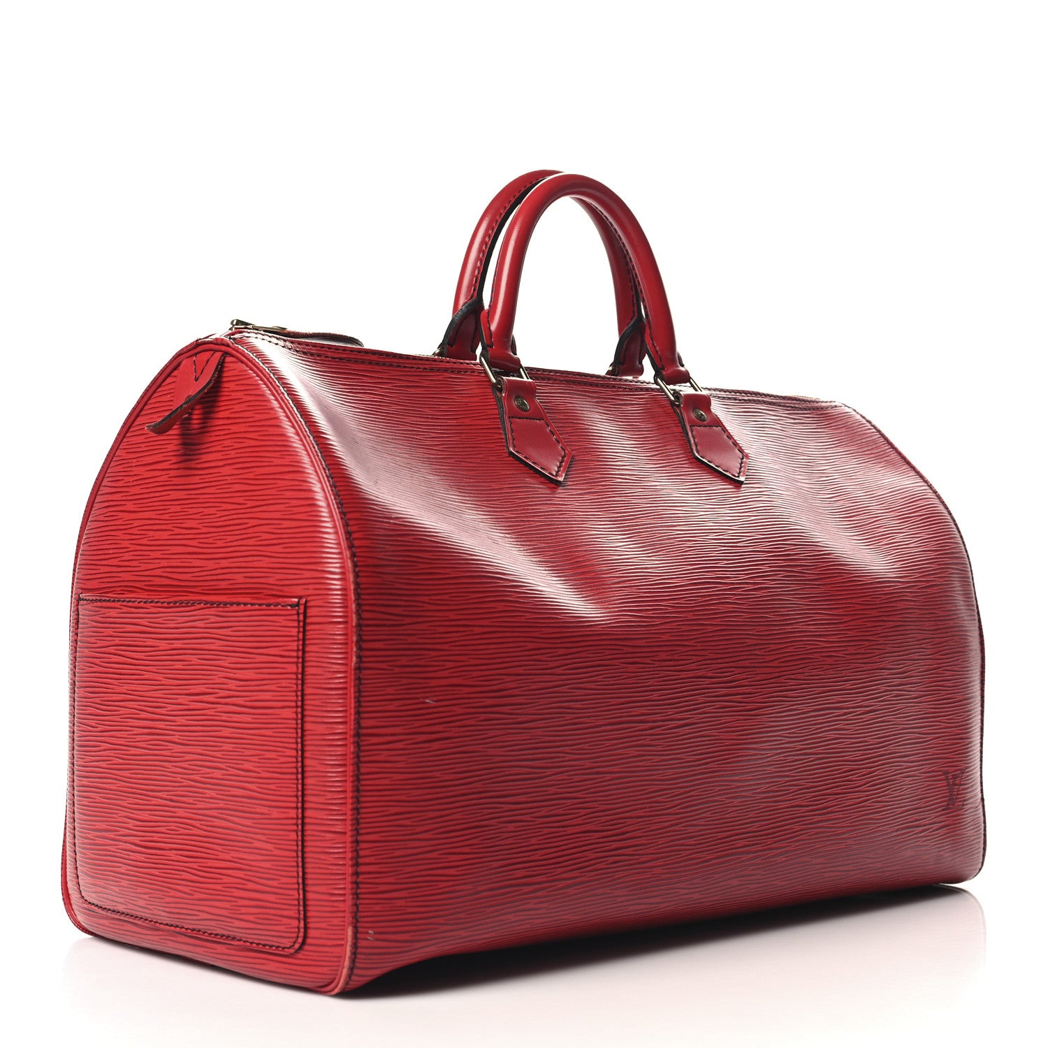 Louis Vuitton Epi Speedy 40 Castillan Red 2 of 11