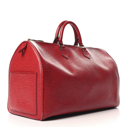 Louis Vuitton Epi Speedy 40 Castillan Red 2 of 11