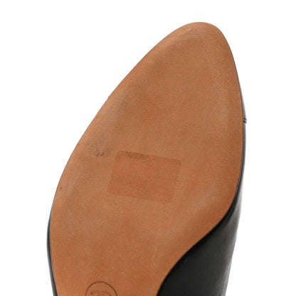 Chanel Calfskin Embossed Cap Toe CC Slingback Pumps 39 Black 10 of 10