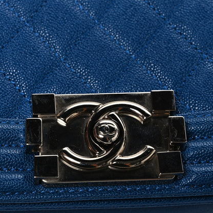 Chanel Caviar Quilted Small Boy Flap Blue 11 of 11