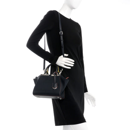 Fendi Vitello Dolce Mini 3jours Tote Blue Notte 2 of 8