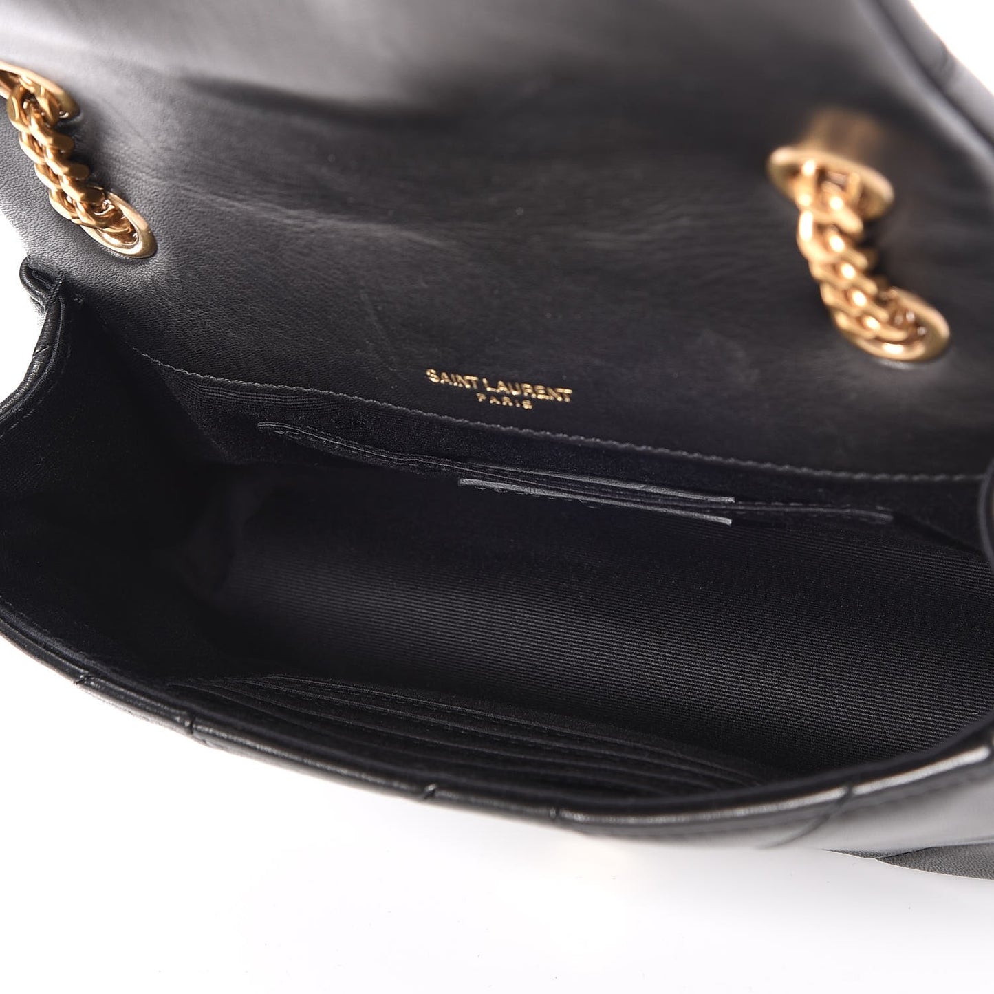 Lambskin Patchwork Monogram Small Jamie Black