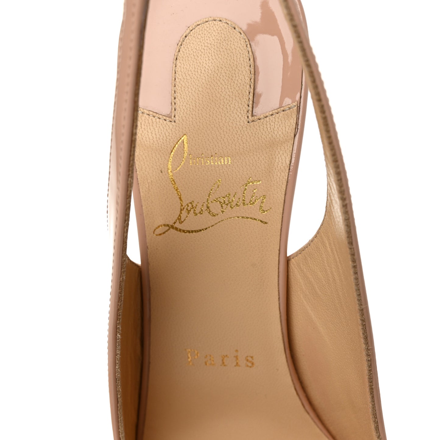 Patent Clare Sling 80 Pumps 38 Nude