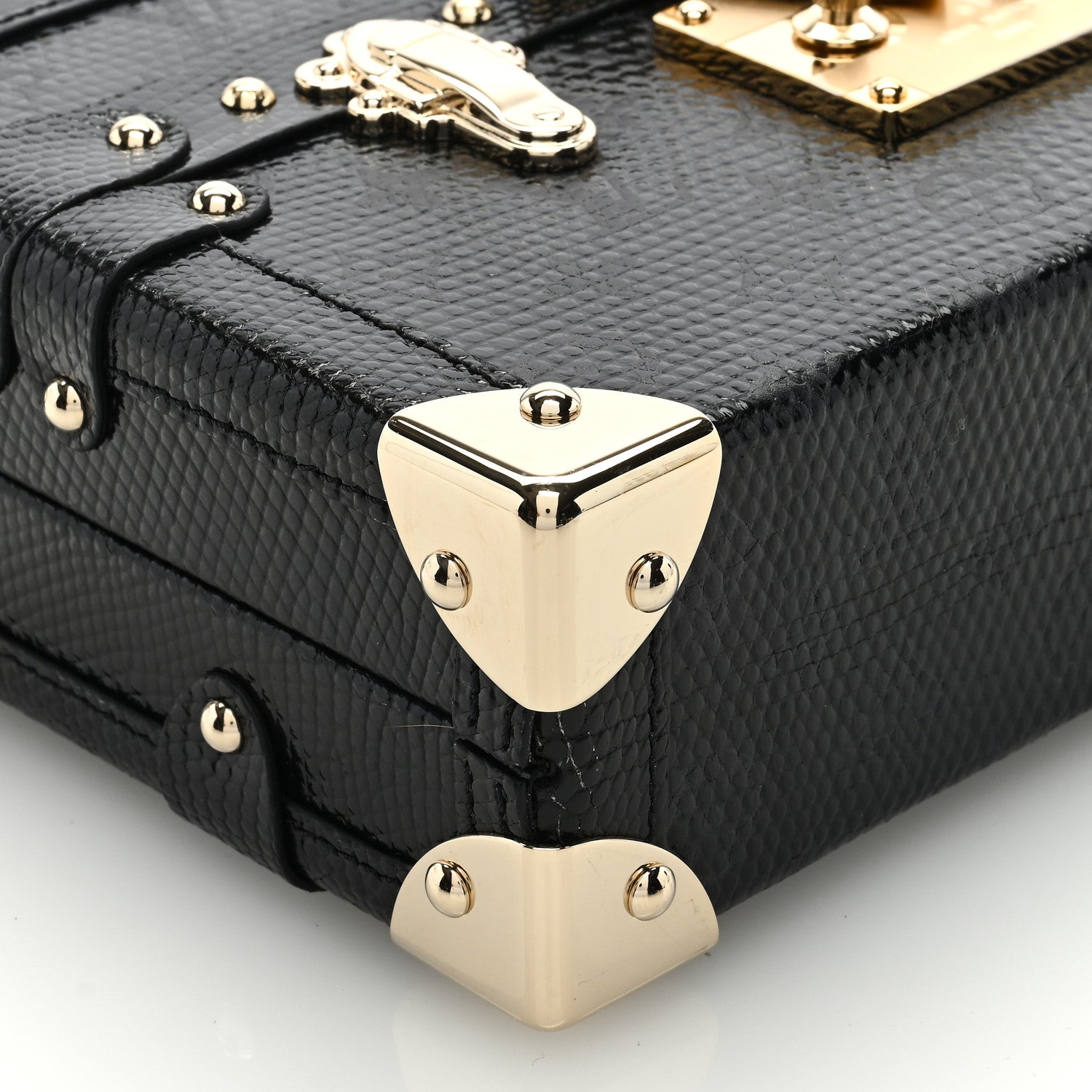 Louis Vuitton Lizard Petite Malle Black 8 of 9