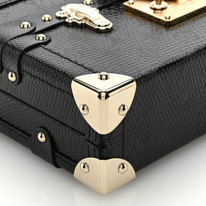 Louis Vuitton Lizard Petite Malle Black 8 of 9